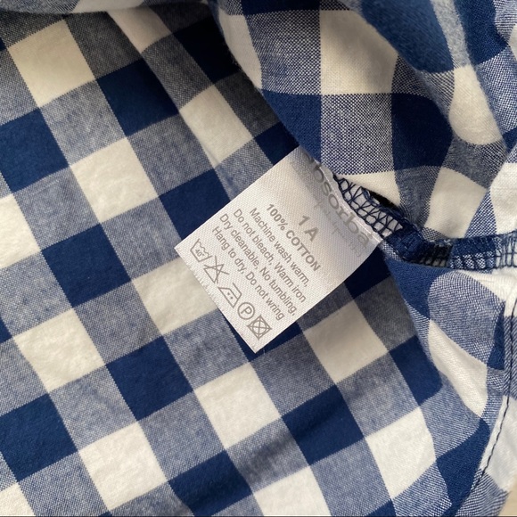 Absorba boys button down shirt size 2T blue plaid - Picture 3 of 8